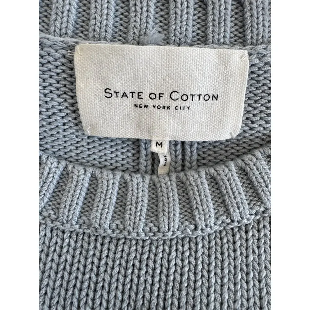 State of Cotton NYC Addison Sweater Sky Blue Size M NWOT w/dust bag